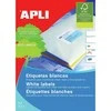 *Lipnios etiketės Apli, A4, 70x33,8mm, 24 etiketės lape, 100 lapų, baltos spalvos