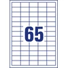 Lipnios etiketės Avery Europe, A4, 38x21,2mm, 65 etiketės lape, 100 lapų, baltos spalvos