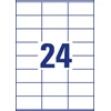 Lipnios etiketės Avery Europe, A4, 70x36mm, 24 etiketės lape, 100 lapų, baltos spalvos