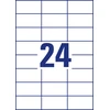 Lipnios etiketės Avery Europe, A4, 70x37mm, 24 etiketės lape, be rėmelio, 100 lapų, baltos spalvos