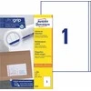 Lipnios etiketės Avery Zweckform , A4, 200x297mm, 1 etiketė lape, su rėmeliu, 100 lapų, baltos spalvos