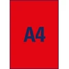 Lipnios etiketės Avery Zweckform, A4, 210x297mm, 25 lapai, neoninės raudonos spalvos
