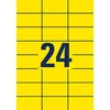 Lipnios etiketės Avery Zweckform, A4, 70x37mm, 100 lapų, 24 etiketės lape, geltonos spalvos