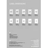 Lipnios etiketės College, A4, 105x57mm, 10 etikečių lape, 100 lapų, baltos spalvos