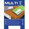 Apli Lipnios etiketės Multi3, A4, 70x37mm, 24vnt. lape, 100 lapų, baltos spalvos