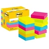 Lipnūs lapeliai 3M Post-it® Energetic, 38mmx51mm, 12 vnt. po 100 lapelių, neoninės spalvos
