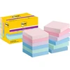 Lipnūs lapeliai 3M Post-it® Super Sticky Soulful, 47.6mmx47.6mm, 12 vnt. po 90 lapelių