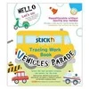 Stickxb4N *Lipnūs lapeliai -spalvinimo knygelė StickN Vehicle Parade