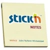 Stickxb4N Lipnūs lapeliai Stick´N 21007, 76x76mm, 100 lapelių, geltonos spalvos