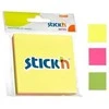 Lipnūs lapeliai Stick´N 21093, 76x76mm, 3x50 lapelių, 3 neoninės spalvos, blisteryje
