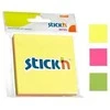 Stickxb4N Lipnūs lapeliai Stick´N 21093, 76x76mm, 3x50 lapelių, 3 neoninės spalvos, blisteryje