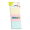 Lipnūs lapeliai Stick´N 21126, 38x51mm, 3x100 lapelių, 3 pastelinės spalvos, blisteryje