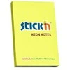 Lipnūs lapeliai Stick´N 21132, 51x76mm, 100 lapelių neoninės geltonos spalvos