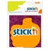 Lipnūs lapeliai Stick´N 21178, rankos formos, 50 lapelių, oranžinės spalvos, blisteryje