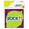 Lipnūs lapeliai Stick´N 21180, 50 lapelių, Lapo formos, žalios spalvos, blisteryje