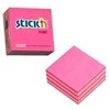 Lipnūs lapeliai Stick´N 21337, 51x51mm, 250 lapelių , 2 rožinės spalvos