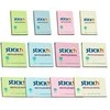 Stickxb4N Lipnūs lapeliai Stick´N Eco 21407, 38x51mm, 12x100 lapelių, 3 pastelinių spalvų