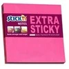 Lipnūs lapeliai Stick´N Extra Sticky 21600, 76x76mm, 90 lapelių, rožinės spalvos