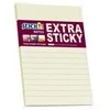 Lipnūs lapeliai Stick´N Extra Sticky 21668, 150x101mm, 90 lapelių, geltonos spalvos, linijomis