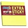 Stickxb4N Lipnūs lapeliai Stick´N Extra Sticky 21670, 76x76mm, 90 lapelių, neoninės geltonos spalvos