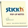 Stickxb4N Lipnūs lapeliai Stick´N Z-Notes, 76x76mm, 100 lapelių, geltonos spalvos