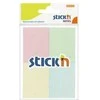 Lipnūs lapeliai StickN 21090, 38x51mm, 4 spalvos po 50vnt, įvairių pastelinių spalvų, blisteryje