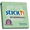 Stickxb4N Lipnūs lapeliai StickN 21552, 70x70mm, 360 lipnumas, 100L žalios spalvos