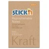 Lipnūs lapeliai StickN 21638 51x76mm, 100 lapelių, kraft