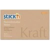 Lipnūs lapeliai StickN 21640 76x127mm, 100 lapelių, kraft