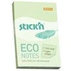 Stickxb4N Lipnūs lapeliai StickN, 21744, Eco, 76x51mm, 100 lapelių, šviesiai žalios spalvos