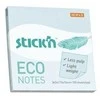 Lipnūs lapeliai StickN, 21747, Eco, 76x76mm, 100 lapelių, melsvos spalvos