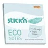 Lipnūs lapeliai StickN, 21747, Eco, 76x76mm, 100 lapelių, melsvos spalvos