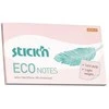 Lipnūs lapeliai StickN, 21750, Eco, 76x127mm, 100 lapelių, rožinės spalvos
