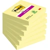 Lipnūs užrašų lapeliai 3M Post-it® Super Sticky 76mmx76mm, 90 lapelių, geltonos spalvos