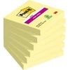 Lipnūs užrašų lapeliai 3M Post-it® Super Sticky 76mmx76mm, 90 lapelių, geltonos spalvos