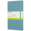 Užrašų knygelė Moleskine Classic, 13x21 cm, balti lapai, minkštais viršeliais, šviesiai mėlynos spalvos