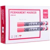 Permanentinis žymeklis DELI U100 apvalus 1,8mm raudonas
