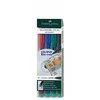 Permanentinis žymeklis CD/DVD diskams FABER CASTELL MULTIMARK M, 4 sp. komplektas