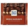 Pieniškas šokoladas Ritter Sport, su neskaldytais lazdynų riešutais, 100g