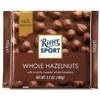 Pieniškas šokoladas Ritter Sport, su neskaldytais lazdynų riešutais, 100g