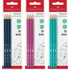 Pieštukas Faber-Castell 1111 HB 3vnt / pak. Spalvoti