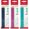 Pieštukas Faber-Castell 1111 HB 3vnt / pak. Spalvoti