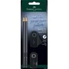 Pieštukas Faber-Castell Sparkle, 2 pieštukai + trintukas + drožtukas, juodos spalvos