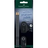 Pieštukas Faber-Castell Sparkle, 2 pieštukai + trintukas + drožtukas, juodos spalvos