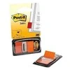 3M Lipnūs žymekliai POST-IT, 25,4 x 43,2 mm, 50 lapelių, oranžinė