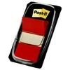 Plastikiniai žymekliai Post-it, 25x43mm, 50vnt., raudonos spalvos