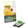 Plastikiniai žymekliai Post-it, 25x43mm, 50vnt., žalios spalvos