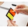 Plastikiniai žymekliai Stick´N 21039, 45x25mm, 2 ryškios spalvos po 25vnt.