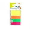 Stickxb4N Plastikiniai žymekliai Stick´N 21051, 45x12mm, 4 spalvos po 25vnt.