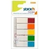 Plastikiniai žymekliai Stick´N 21346, 45x12mm, 5 neoninės spalvos, 5x25 vnt., blisteryje